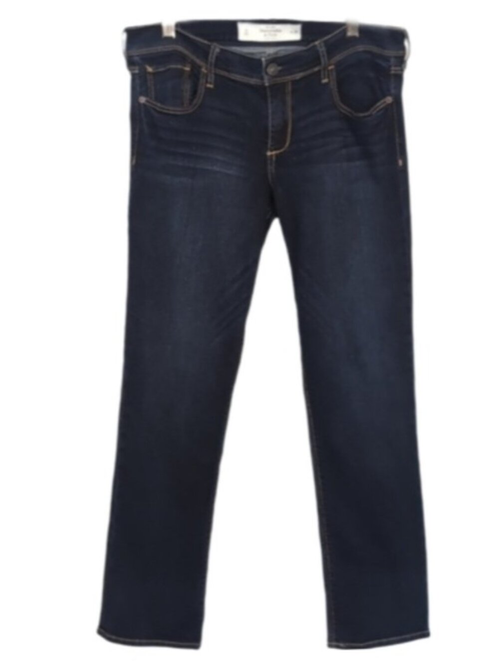 Abercrombie & Fitch Straight Leg Jeans Womens Size 6 28 Cropped Mid Rise Blue